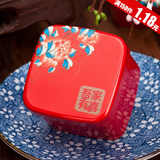文弘 2016新款创意马口铁喜糖盒子结婚庆中国风糖果礼品铁盒方盒