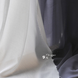 全棉雪纺巴里纱－半透明人棉布料衫帔裙子汉服面料 2色入／半米价