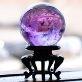 天然精品紫水晶球摆件 天然水晶球摆件 紫气东来 有求必应503166