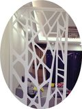 加硬PVC镂空隔断屏风密度板木塑板雕花板花格吊顶玄关电视背景墙