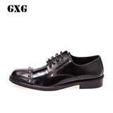 GXG男鞋 春季热销 都市男士时尚休闲黑色正装鞋 皮鞋#53150508