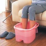 日本进口正品 inomata手提式塑料洗脚盆洗脚桶泡脚桶足浴桶浴足盆