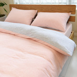 日式简约风针织棉条纹四件套床笠式天竺棉被罩床罩床上用品包邮