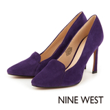 台湾代购 NINE WEST 浅口方头超高细跟简约通勤工作女单鞋  2色
