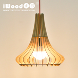 木目原创 创意个性家居原木吊灯 欧式设计灯饰木质工艺餐厅吊灯