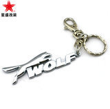 WOLF钥匙扣金属创意礼品捷豹猎豹豹头XF XJ XJL汽车用品钥匙扣链