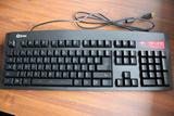 三星QSENN/酷迅DT35红色背光游戏键盘USB有线魔兽台式机笔记本