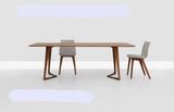 美式实木餐桌北欧风格书桌阅览桌 简约现代书桌 原木复古电脑桌