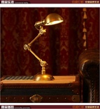 纯铜可调节书桌灯蚂蚁台灯机器人铜台灯客厅书房创意台灯简欧台灯