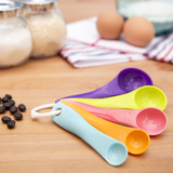 厨房烘焙工具 彩色5件套装 带刻度量勺1g5g克勺调料匙 汤奶茶匙勺