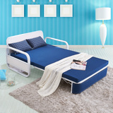 布艺可折叠拆洗1.2米沙发床 1.5米多功能小户型两用宜家单人双人