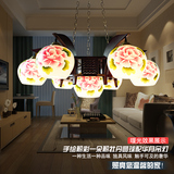 景德镇陶瓷中式灯具简约古典现代客厅餐厅卧室陶瓷7头吊灯吸顶灯