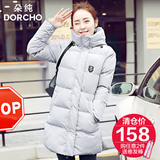 棉衣女冬季新款韩版修身面包服徽章棉服中长款大码学生加厚外套女