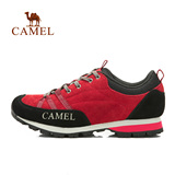 CAMEL骆驼户外徒步鞋 男女情侣款反毛皮防滑保暖登山徒步鞋