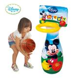 迪士尼米奇充气投篮不倒翁儿童环保加厚健身运动送礼品男女孩玩具