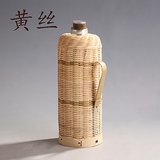 竹编热水瓶壳 怀旧仿古竹制品工艺品暖壶壳复古家用热水瓶壳特价