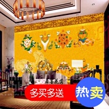 传统藏式民族唐卡佛教文化壁纸无缝大型壁画佛堂背景墙纸八宝吉祥