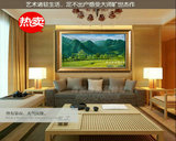 欧式油画 风景巨人山纯手绘油画玄关沙发墙餐厅客厅装饰画有框画