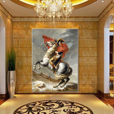 油画欧式现代客厅玄关壁画抽象人物高档拿破仑马装饰画世界名画