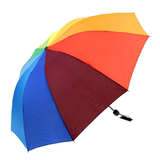 10骨彩虹伞三折加固十骨折叠雨伞晴雨伞防晒防紫外线女士太阳伞