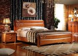 欧式实木床橡木1.5米单双人床现代高箱储物现代中式婚庆大床1.8