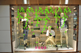 新款时尚网咖橱窗商场男女服装童装店铺玻璃门装饰品墙贴纸贴画