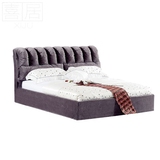 北欧布艺床可拆洗双人床1.8米婚床小户型简约储物现代软床1.5米