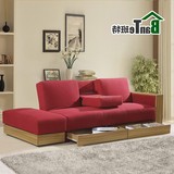 多功能北欧风格布艺沙发床两用小户型日式可折叠沙发床1.8米收纳