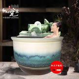 韩式泡澡大缸 日式陶瓷洗浴泡澡陶瓷浴缸 温泉洗浴大缸厂家定做