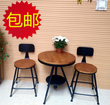 铁艺户外桌椅阳台桌椅三件套咖啡厅休闲室外桌椅套件庭院桌椅组合