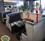 咖啡厅组合餐桌椅西餐厅餐桌酒吧会所酒店高档餐桌椅 大理石餐桌