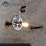 灯屋 工业创意铁艺壁灯loft咖啡厅过道 复古水管壁灯齿轮吧台艺术