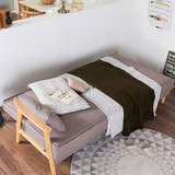 新款 多功能实木沙发床可折叠小户型 客厅布艺双人1.2米组合两用