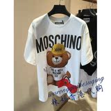 香港正品代购 Moschino短袖莫斯奇诺泰迪小熊T恤春夏工具卡通字母