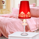 婚庆台灯卧室床头灯红色温馨现代简约创意时尚婚房结婚台灯3855