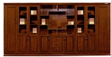 高档实木油漆文件柜 办公室书柜 老板书柜 文件柜 多门组合