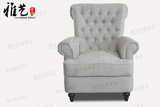 特价现货新古典后现代布艺单人沙发欧式法式高背休闲椅老虎椅书椅