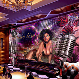 无缝整张大型壁画性感美女酒吧夜店娱乐场所酒店宾馆KTV墙纸壁画