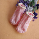 特惠 纯棉宝宝胶点防滑地板袜 小童春夏款 12-24个月 外贸微瑕疵