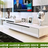 dsg可伸缩现代简约大小户型白色烤漆实木抽电视机柜茶几地柜组合