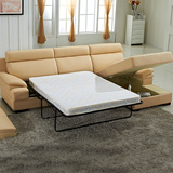 美菲莱真皮多功能沙发床小户型转角沙发1.51.8米沙发床客厅沙发