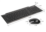 Rapoo/雷柏8200p 多媒体无线键盘鼠标套装 静音 防水 白键盘