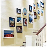 宜家创意挂墙相框墙组合结婚实用楼梯15框包邮洗照片 照片墙欧式