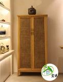免漆家具老榆木衣柜现代中式储物柜明式家具定制环保实木衣柜北京