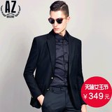 ANTAZ蚁族男装2016新款西服男版韩版修身白搭西装羊毛呢外套商务