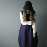 《远远的阳光房2015-194》原创女装 羊毛呢子宽松背心裙 限量