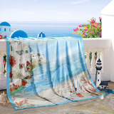lovo罗莱品牌夏季空调毛绒毯子莱赛尔复合毯1.8*2m米