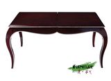 新古典餐桌 长方形餐桌 可伸缩 美式实木伸缩餐桌 可定制