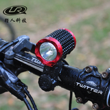 夜骑行山地自行车灯强光单车前灯防水USB充电户外头灯骑行手电筒