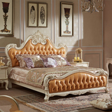 欧式实木床双人床 气动高箱床公主床1.8米法式婚床箱体床 储物床